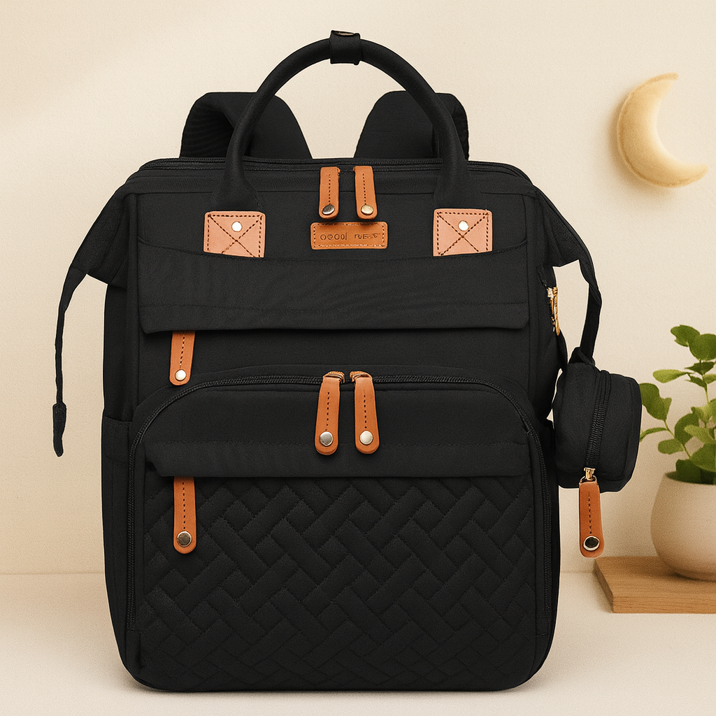 3-in-1 Dreambag – Luiertas, Reisbedje & Powerbank in één