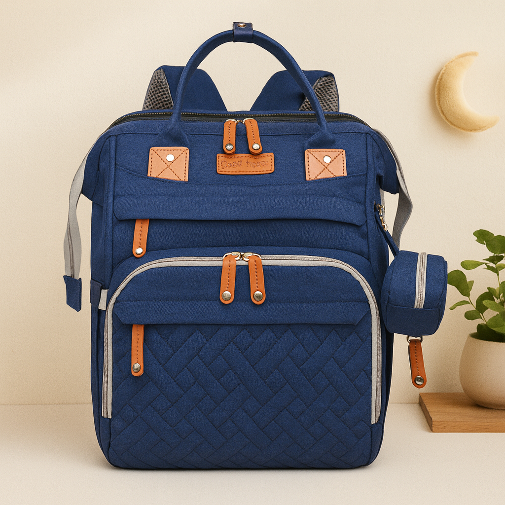 3-in-1 Dreambag – Luiertas, Reisbedje & Powerbank in één