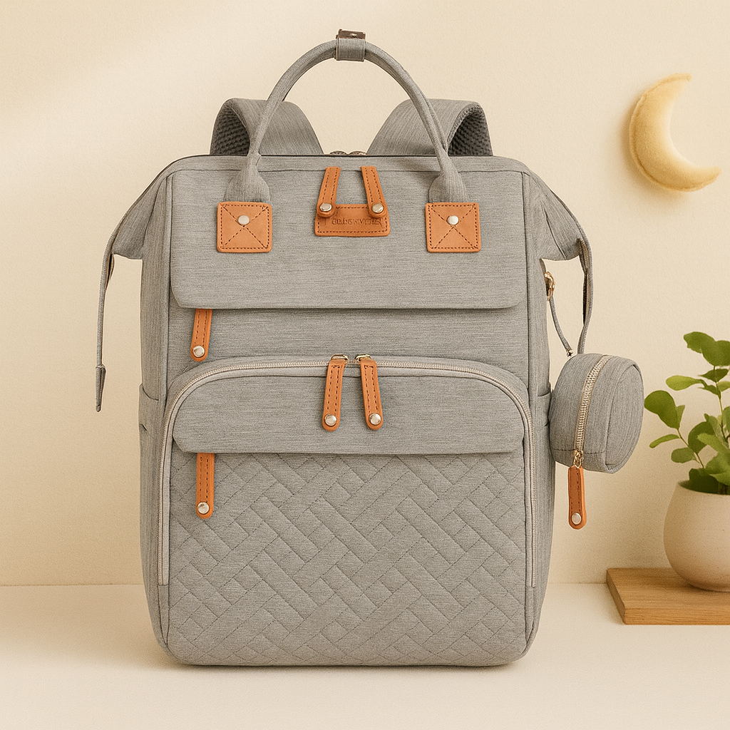 3-in-1 Dreambag – Luiertas, Reisbedje & Powerbank in één