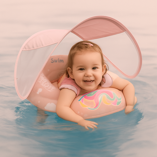 BabyFloat - Baby Zwemband met UPF50+ Zonnescherm